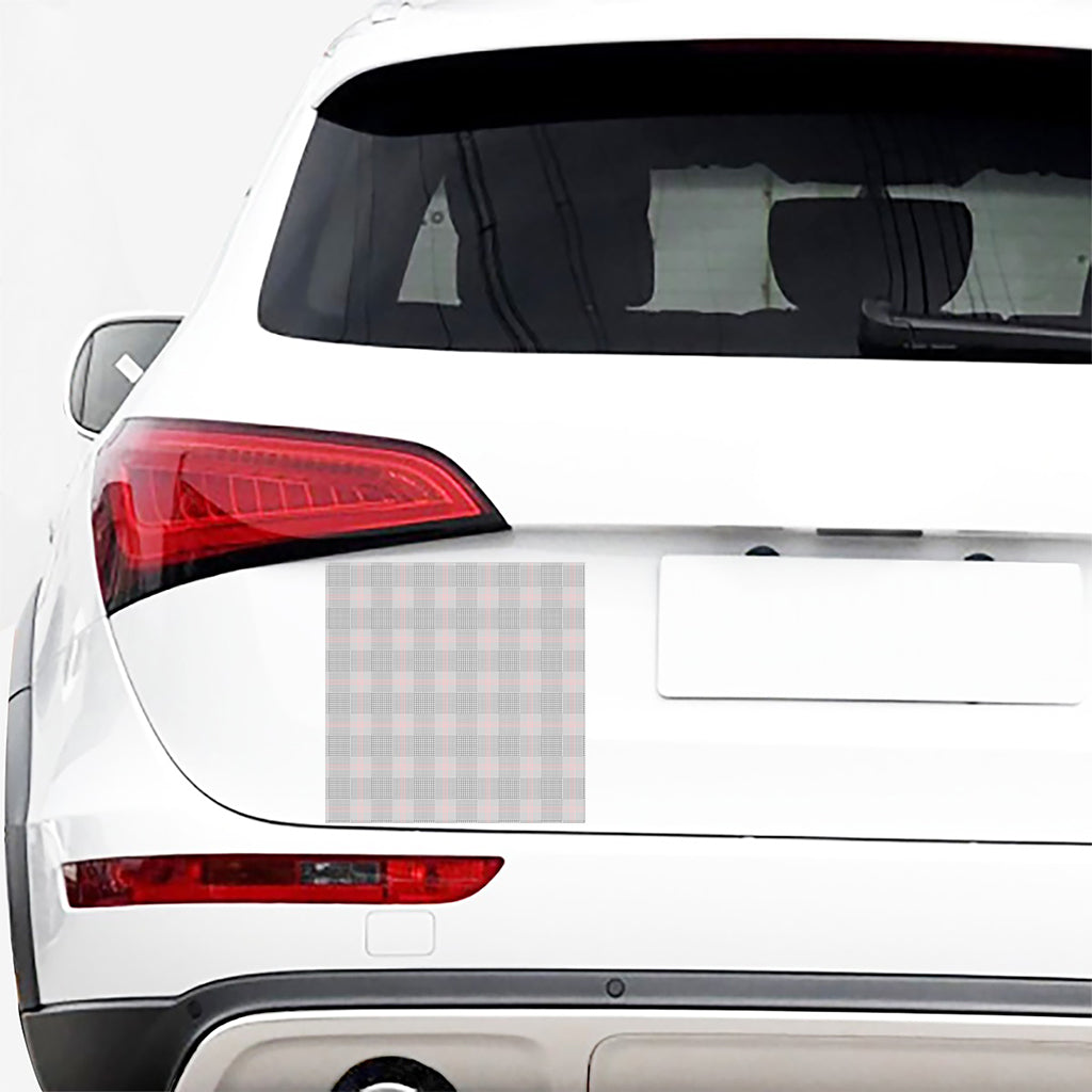Grey Prince of Wales Check Print Car Sticker