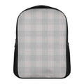 Grey Prince of Wales Check Print Casual Backpack