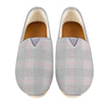 Grey Prince of Wales Check Print Casual Shoes