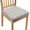 Grey Prince of Wales Check Print Chair Cushion Cover