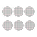 Grey Prince of Wales Check Print Coaster Set