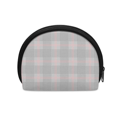 Grey Prince of Wales Check Print Coin Purse