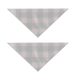 Grey Prince of Wales Check Print Dog Bandana