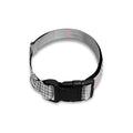 Grey Prince of Wales Check Print Dog Collar