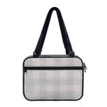 Grey Prince of Wales Check Print Double Strap Bible Bag