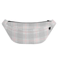 Grey Prince of Wales Check Print Fanny Pack