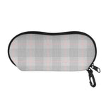 Grey Prince of Wales Check Print Glasses Case