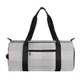 Grey Prince of Wales Check Print Gym Bag