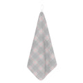 Grey Prince of Wales Check Print Hand Towel