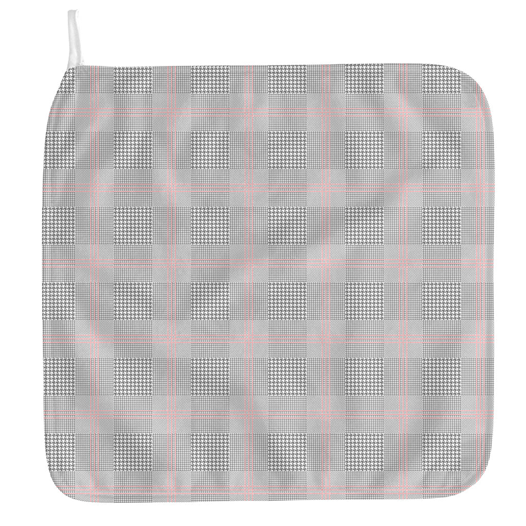 Grey Prince of Wales Check Print Hand Towel