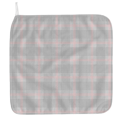 Grey Prince of Wales Check Print Hand Towel