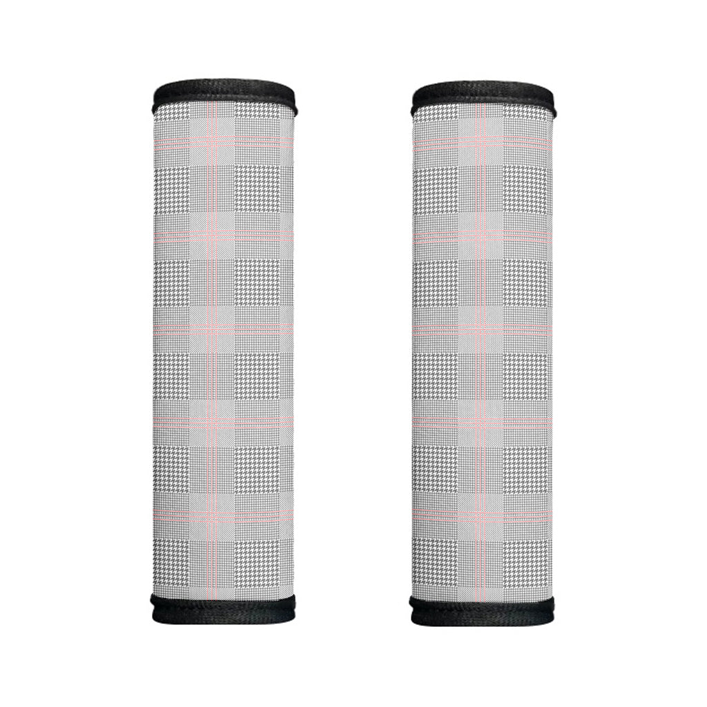Grey Prince of Wales Check Print Handle Covers