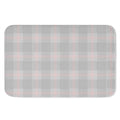 Grey Prince of Wales Check Print Indoor Door Mat