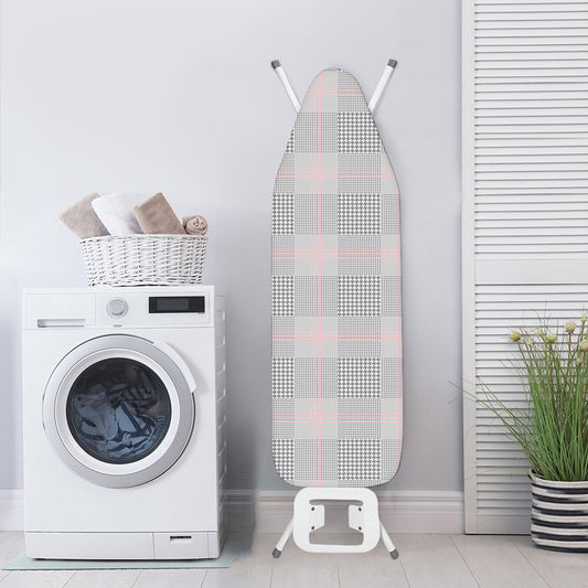 Grey Prince of Wales Check Print Ironing Board Cover