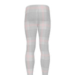 Grey Prince of Wales Check Print Men's leggings