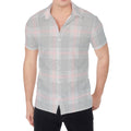 Grey Prince of Wales Check Print Men's Shirt