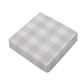 Grey Prince of Wales Check Print Outdoor Seat Cushion Cover