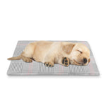 Grey Prince of Wales Check Print Pet Cooling Mat Cover