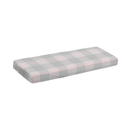 Grey Prince of Wales Check Print Piano Keyboard Cover