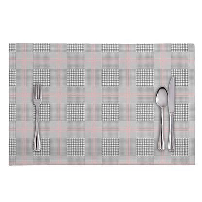 Grey Prince of Wales Check Print Placemat