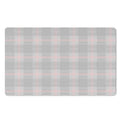Grey Prince of Wales Check Print Polyester Doormat