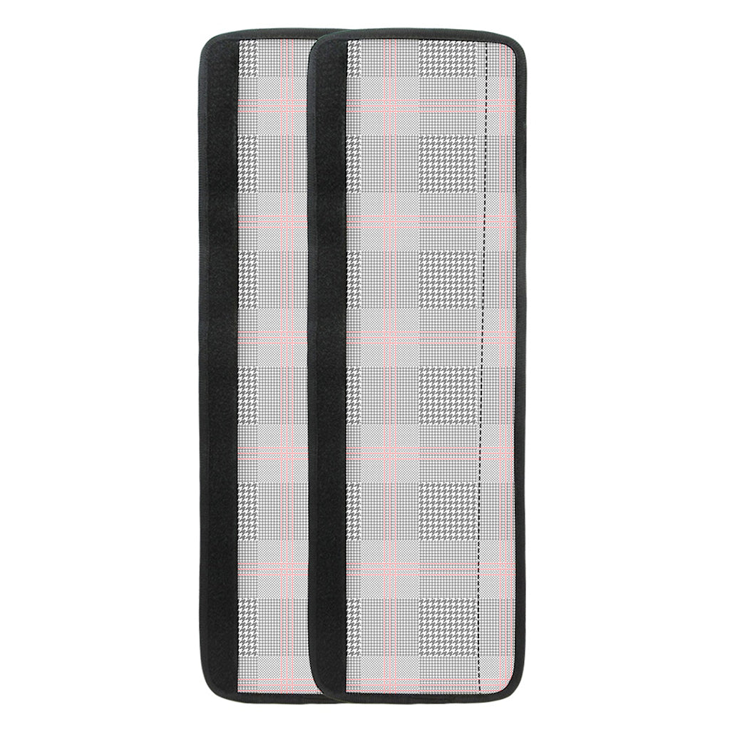 Grey Prince of Wales Check Print Refrigerator Handle Covers