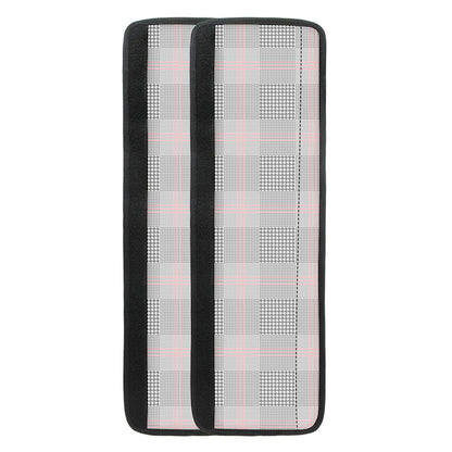 Grey Prince of Wales Check Print Refrigerator Handle Covers