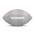 Grey Prince of Wales Check Print Rugby Ball