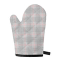 Grey Prince of Wales Check Print Single Oven Mitt