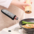 Grey Prince of Wales Check Print Skillet Handle Cover