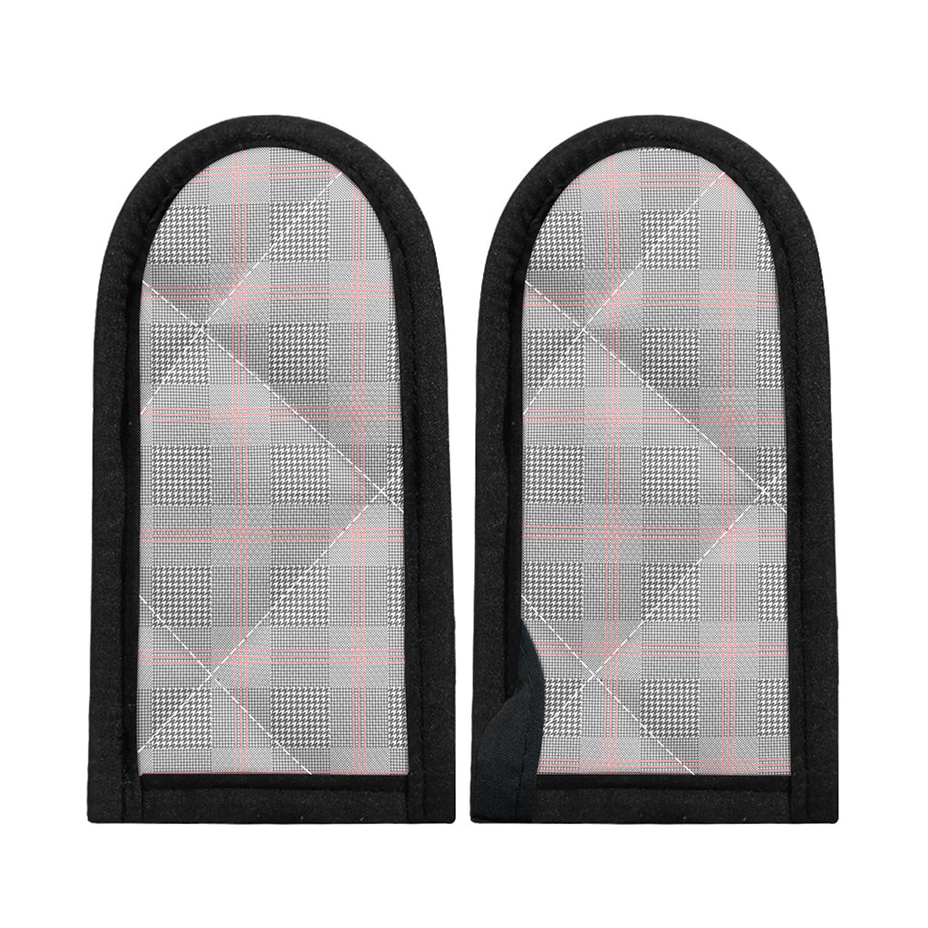 Grey Prince of Wales Check Print Skillet Handle Cover
