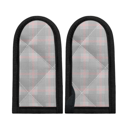 Grey Prince of Wales Check Print Skillet Handle Cover