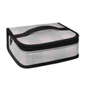 Grey Prince of Wales Check Print Small Lunch Bag