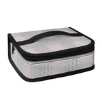 Grey Prince of Wales Check Print Small Lunch Bag