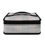 Grey Prince of Wales Check Print Small Lunch Bag