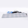 Grey Prince of Wales Check Print Sports Towel
