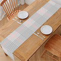 Grey Prince of Wales Check Print Table Runner
