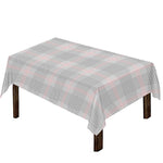 Grey Prince of Wales Check Print Tablecloth