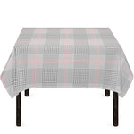 Grey Prince of Wales Check Print Tablecloth