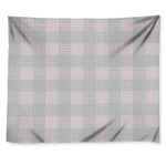 Grey Prince of Wales Check Print Tapestry