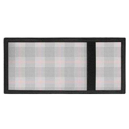 Grey Prince of Wales Check Print Trifold Wallet