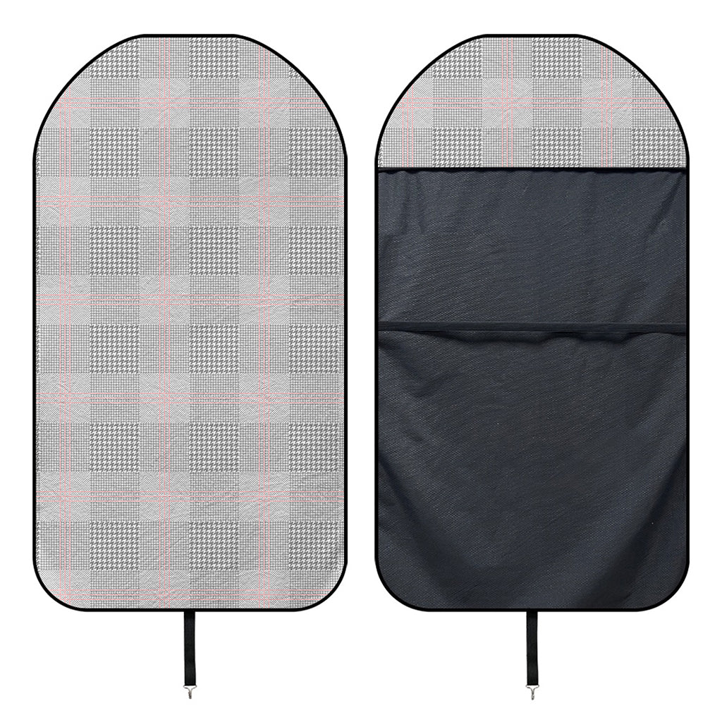 Grey Prince of Wales Check Print Waterproof Car Seat Cover