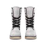 Grey Prince of Wales Check Print Winter Boots