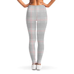 Grey Prince of Wales Check Print Women's Leggings