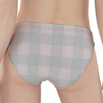 Grey Prince of Wales Check Print Women's Panties