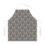 Grey Raccoon Pattern Print Adjustable Apron