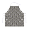 Grey Raccoon Pattern Print Adjustable Apron