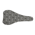 Grey Raccoon Pattern Print Bicycle Seat Cover