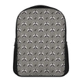Grey Raccoon Pattern Print Casual Backpack