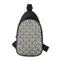 Grey Raccoon Pattern Print Sling Bag